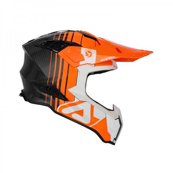 ACERBIS AIRSTRIKE-C ORANGE WHITE HELMET