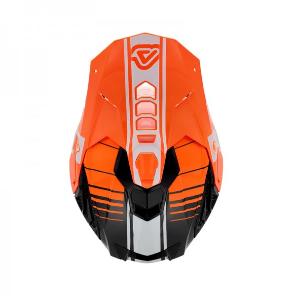 ACERBIS AIRSTRIKE-C ORANGE WHITE HELMET