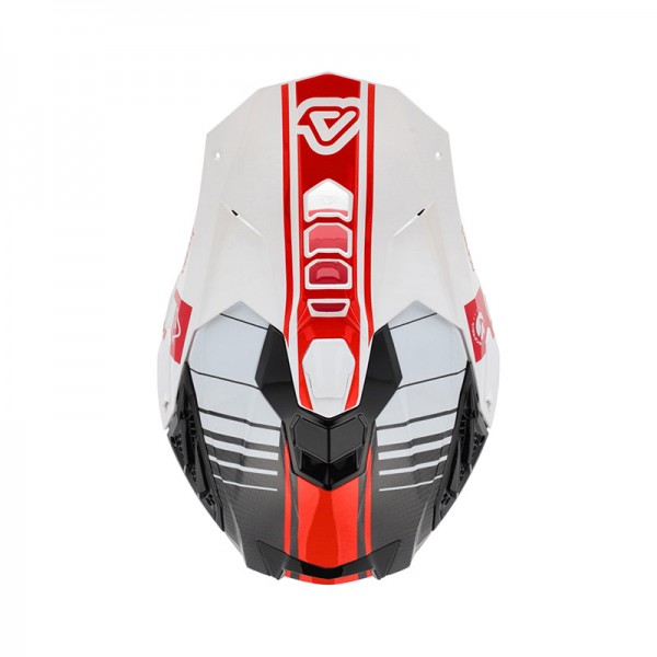 ACERBIS AIRSTRIKE-C WHITE RED HELMET