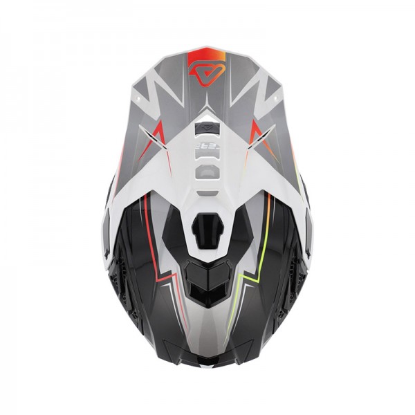 ACERBIS AIRSTRIKE-X BLACK ORANGE FLUO HELMET