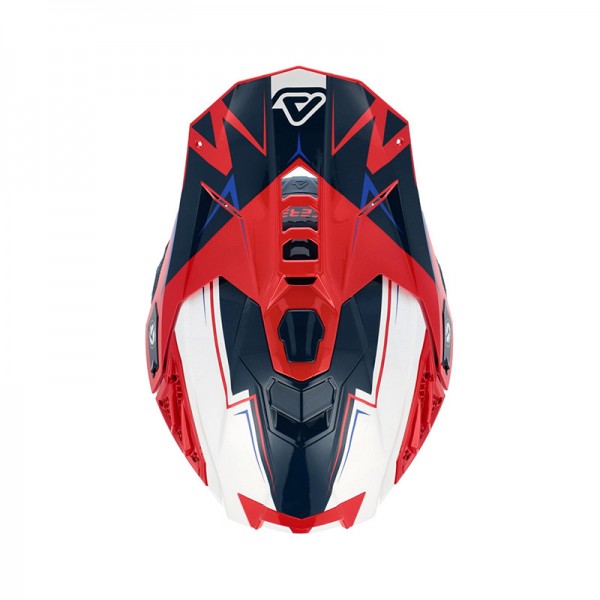 ACERBIS AIRSTRIKE-X BLUE RED HELMET