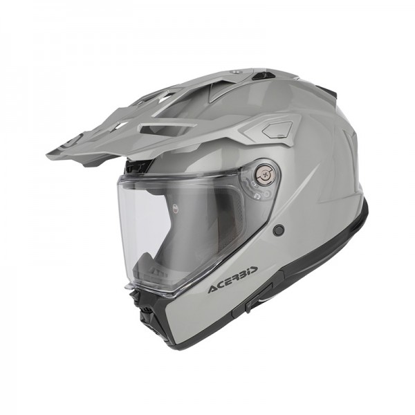 ACERBIS ATTACK GREY GLOSS HELMET