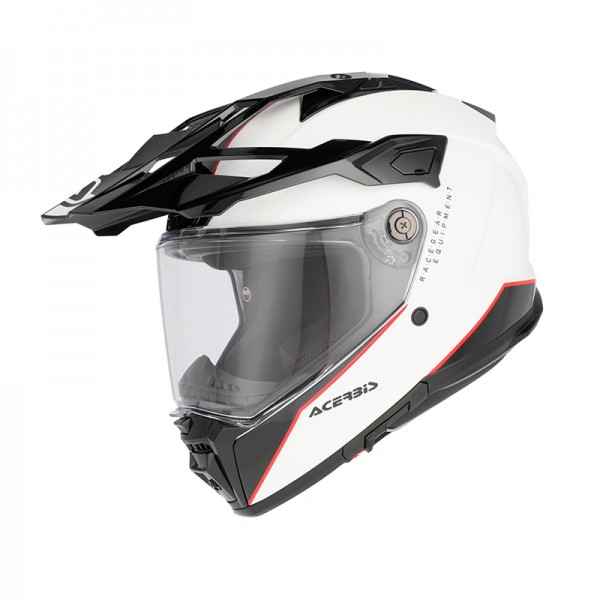 ACERBIS ATTACK WHITE BLACK HELMET