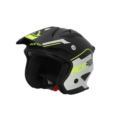ACERBIS JET ARIA 2206 BLACK YELLOW FLUO HELMET