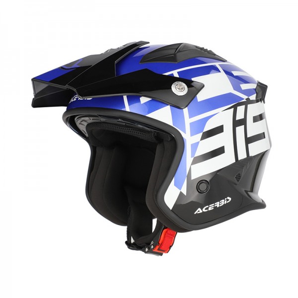 ACERBIS JET ARIA 2206 GRAPHIC BLACK BLUE HELMET