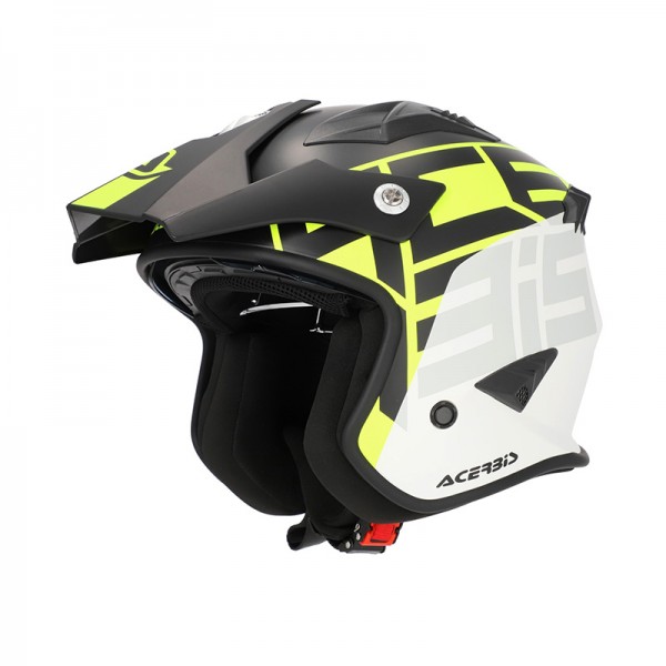 ACERBIS JET ARIA 2206 GRAPHIC BLACK YELLOW HELMET