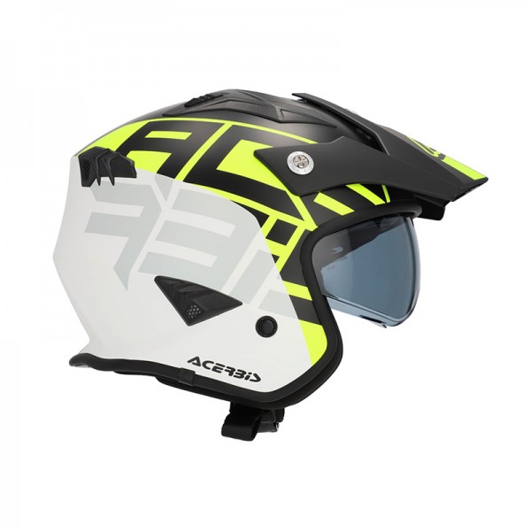 ACERBIS JET ARIA 2206 GRAPHIC BLACK YELLOW HELMET