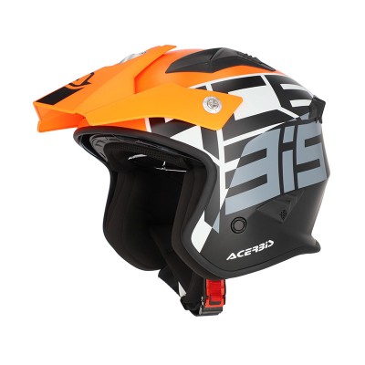 ACERBIS JET ARIA 2206 GRAPHIC ORANGE BLACK HELMET
