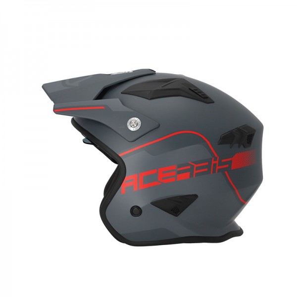 ACERBIS JET ARIA 2206 GREY RED HELMET