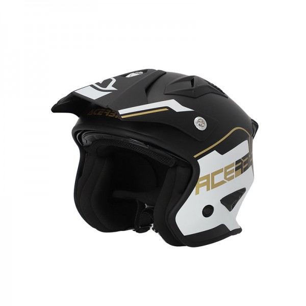 ACERBIS JET ARIA 2206 WHITE BLACK GOLD HELMET