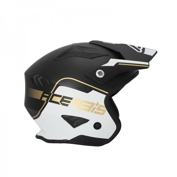 ACERBIS JET ARIA 2206 WHITE BLACK GOLD HELMET