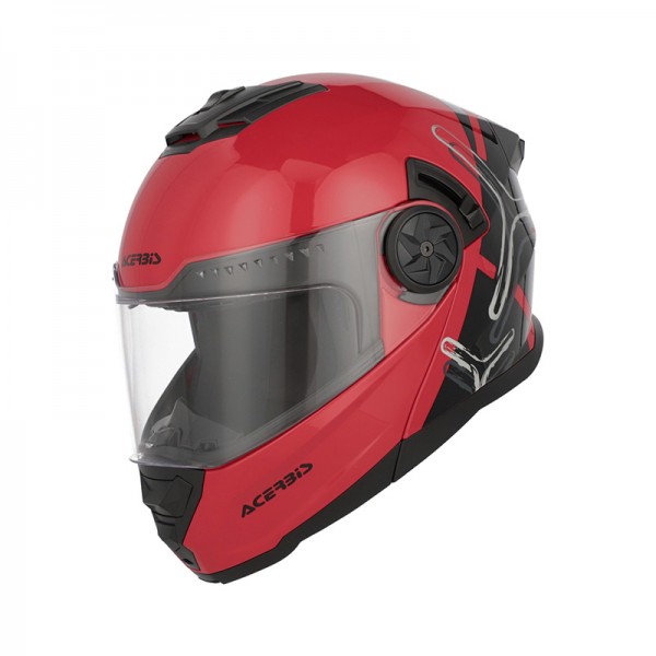 ACERBIS RIDER RED BLACK HELMET