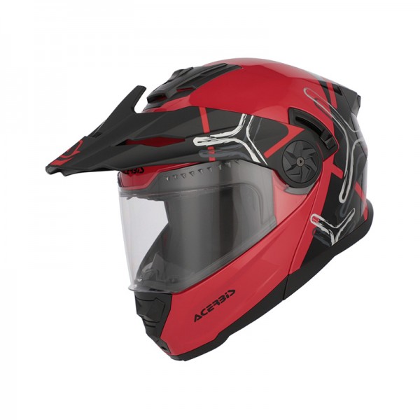 ACERBIS RIDER RED BLACK HELMET