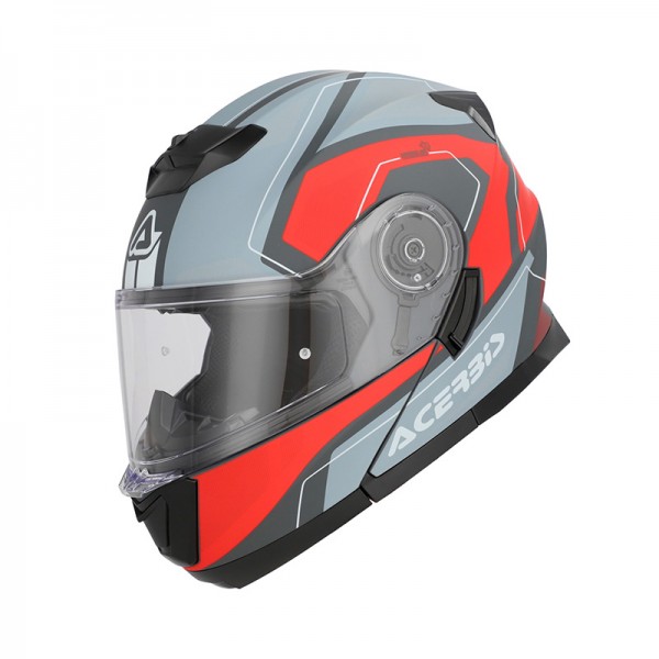 ACERBIS SEREL 2206 GREY RED HELMET