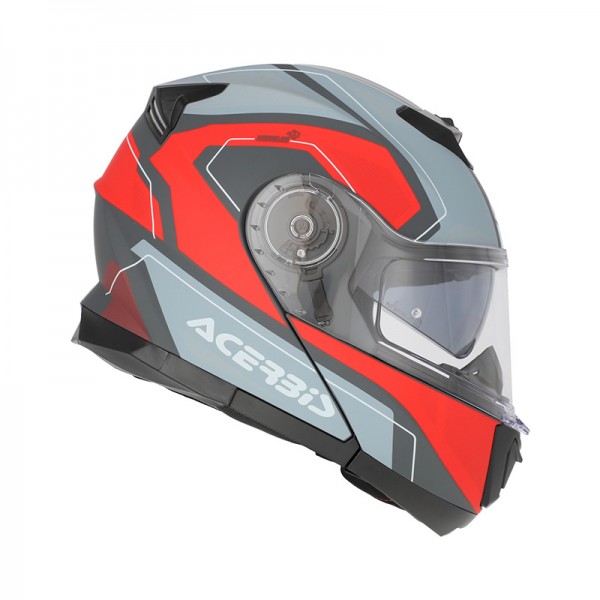 ACERBIS SEREL 2206 GREY RED HELMET