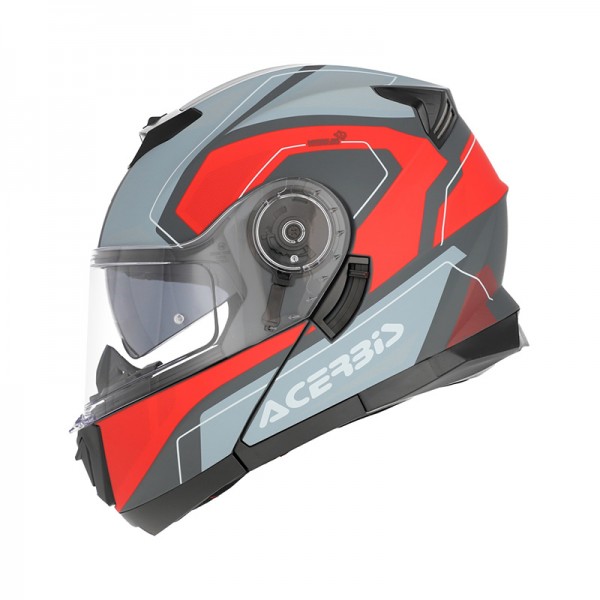 ACERBIS SEREL 2206 GREY RED HELMET