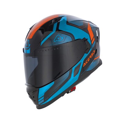 ACERBIS X-WAY GRAPHIC BLUE ORANGE HELMET