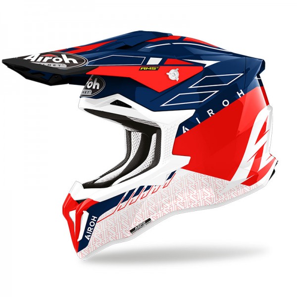 AIROH STRYCKER SKIN RED GLOSS HELMET