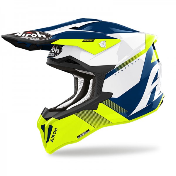AIROH STRYCKER BLAZER YELLOW GLOSS HELMET