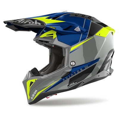 Airoh Aviator 3 Push Blue Helmet