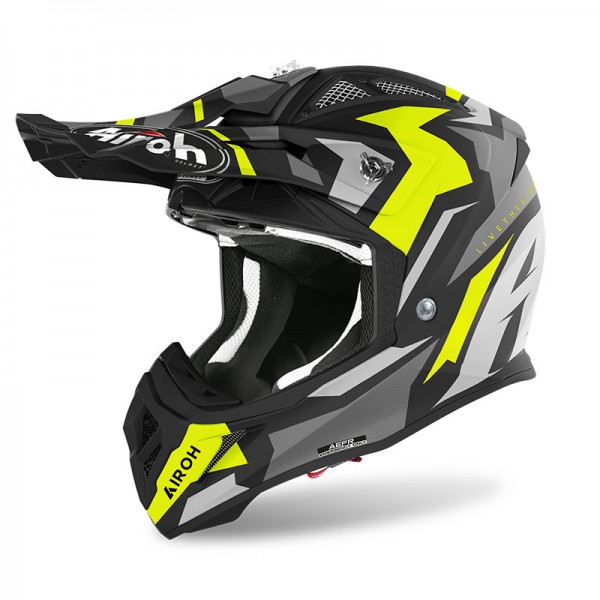 Airoh Aviator Ace Swoop Yellow Matt Helmet