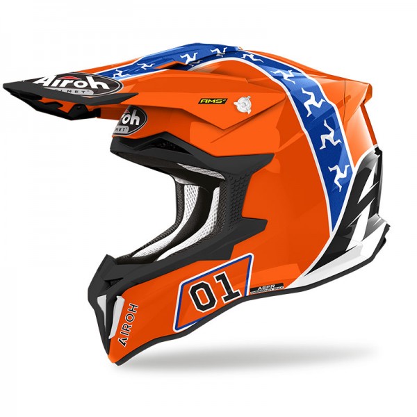 AIROH STRYCKER HAZZARD GLOSS HELMET
