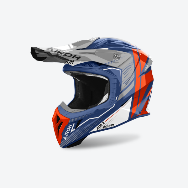 AIROH AVIATOR ACE 2 ENGINE CERULEAN GLOSS HELMET
