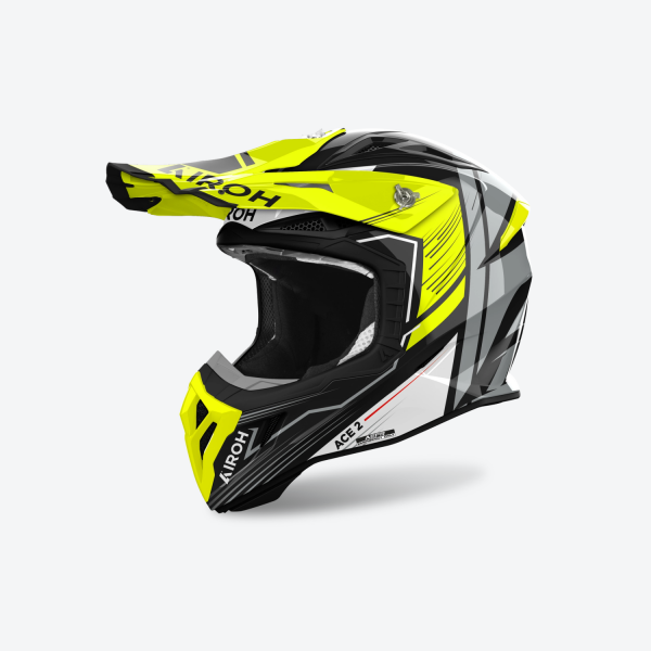 AIROH AVIATOR ACE 2 ENGINE YELLOW GLOSS HELMET