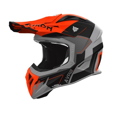 AIROH AVIATOR ACE 2 SHIELD ORANGE MATT HELMET