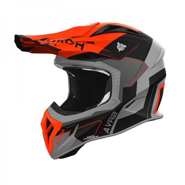 AIROH AVIATOR ACE 2 SHIELD ORANGE MATT HELMET