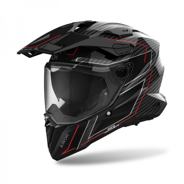 AIROH COMMANDER 2 CARBON STYLISH GLOSS HELMET