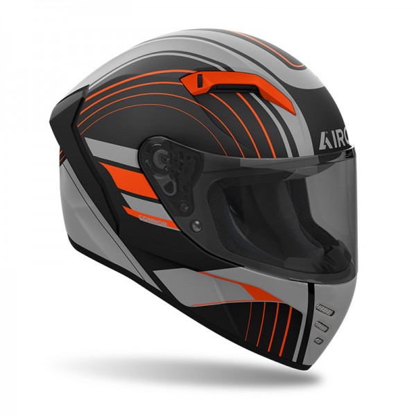 AIROH CONNOR ACHIEVE ORANGE MATT FULL FACE HELMET