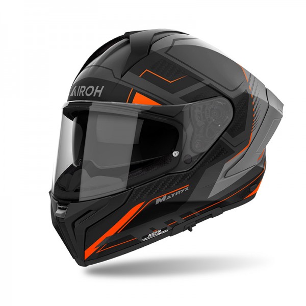 AIROH MATRYX ROCKET ORANGE MATT HELMET