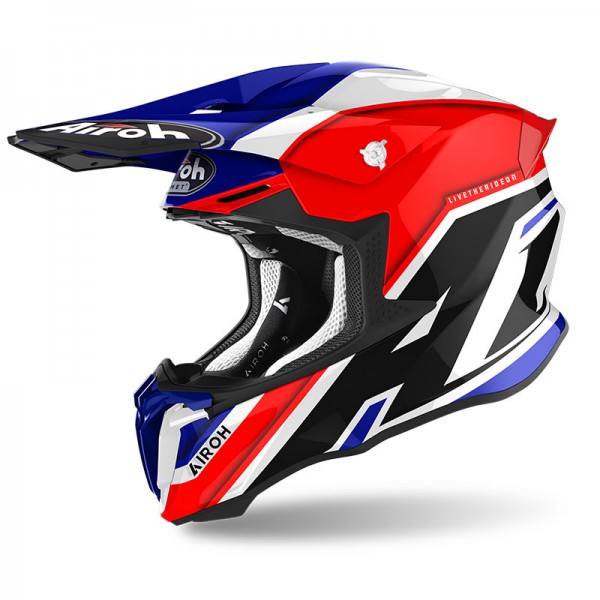 Airoh Twist 2 Shaken Blue Gloss Helmet