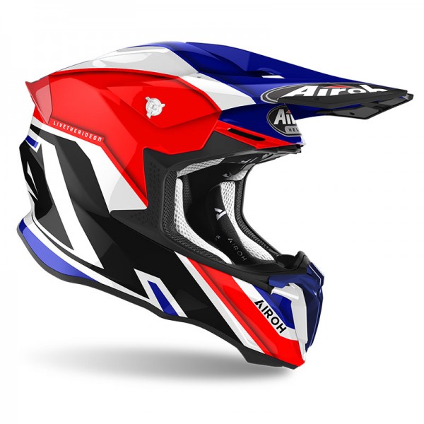Airoh Twist 2 Shaken Blue Gloss Helmet