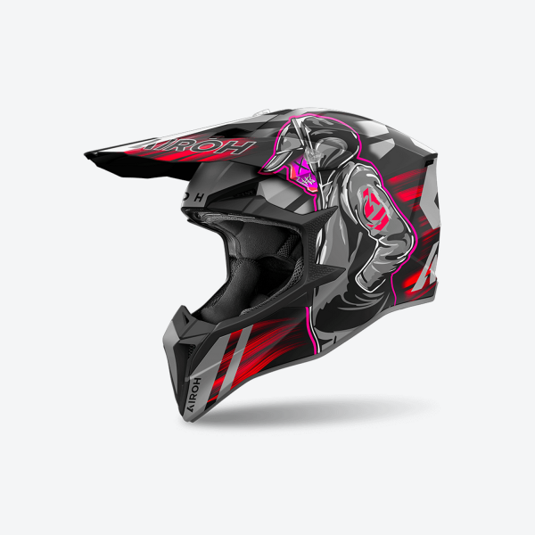 AIROH WRAAAP CYBER RED MATT HELMET