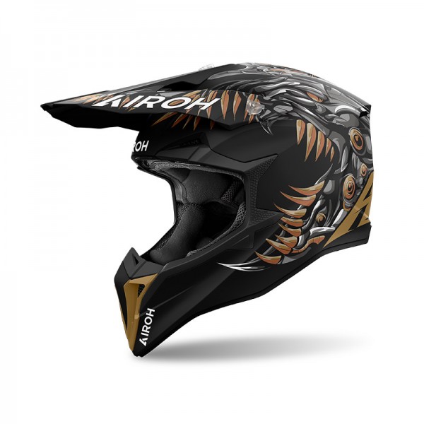 AIROH WRAAAP CYBORG MATT HELMET