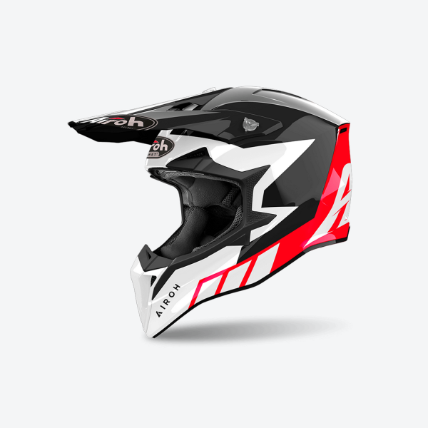 AIROH WRAAAP RELOADED RED GLOSS HELMET