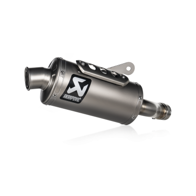 AKRAPOVIC SLIP-ON LINE TITANIUM EXHAUST FOR TRIUMPH SCRAMBLER 400 2025 PART # S-T4SO1-HDT