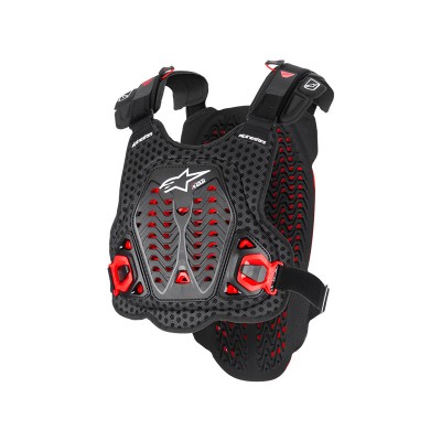 ALPINESTARS A-5 PLASMA CHEST PROTECTOR BLACK RED PROTECTORS