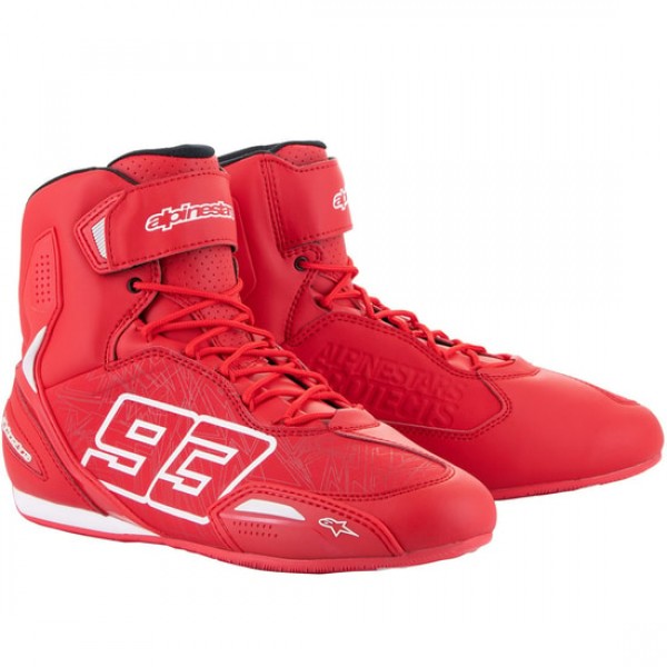 ALPINESTARS AUSTIN BRIGHT RED WHITE BOOTS