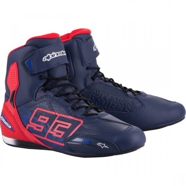 ALPINESTARS AUSTIN NIGHT NAVY BRIGHT RED SODALITE BLUE BOOTS