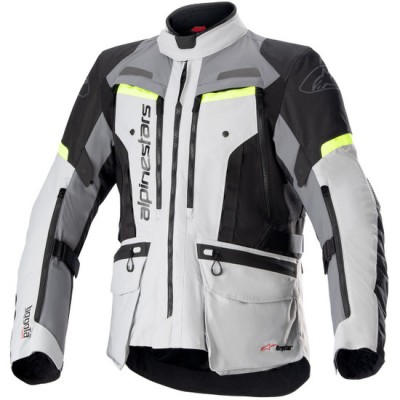 ALPINESTARS BOGOTÁ PRO DRYSTAR ICE GREY DARK GREY YELLOW FLUO JACKETS