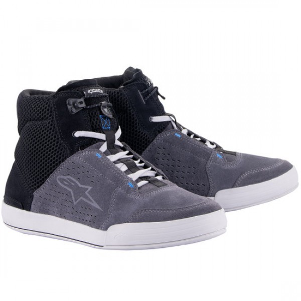 ALPINESTARS CHROME AIR BLACK COOL GREY BLUE BOOTS