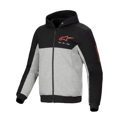 ALPINESTARS CHROME V2 SPORT BLACK RED FLUO HOODIE