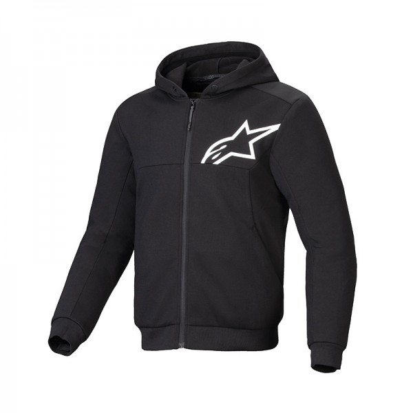 ALPINESTARS CHROME V2 SPORT BLACK WHITE HOODIE