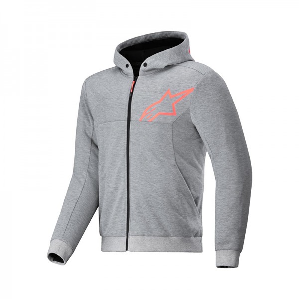 ALPINESTARS CHROME V2 SPORT GREY RED HOODIE