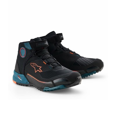 ALPINESTARS CR X DRYSTAR PETROL ORANGE SHOES