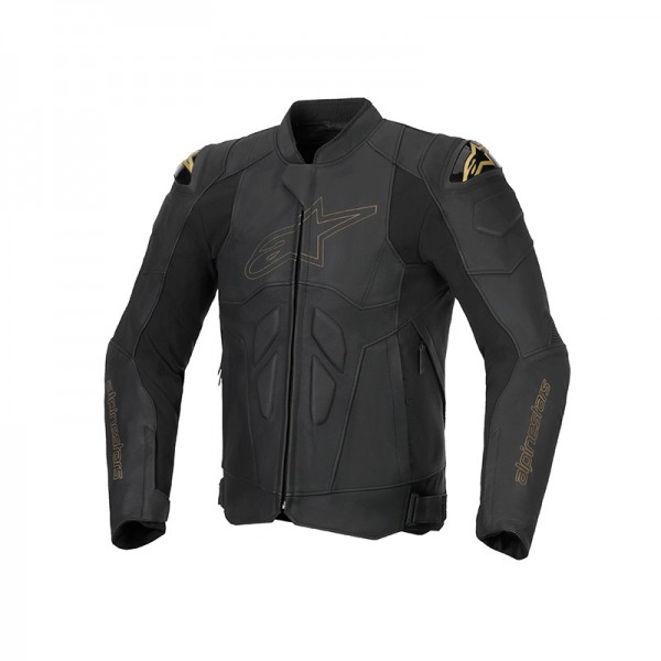 ALPINESTARS DUSK LEATHER BLACK LASER JACKET