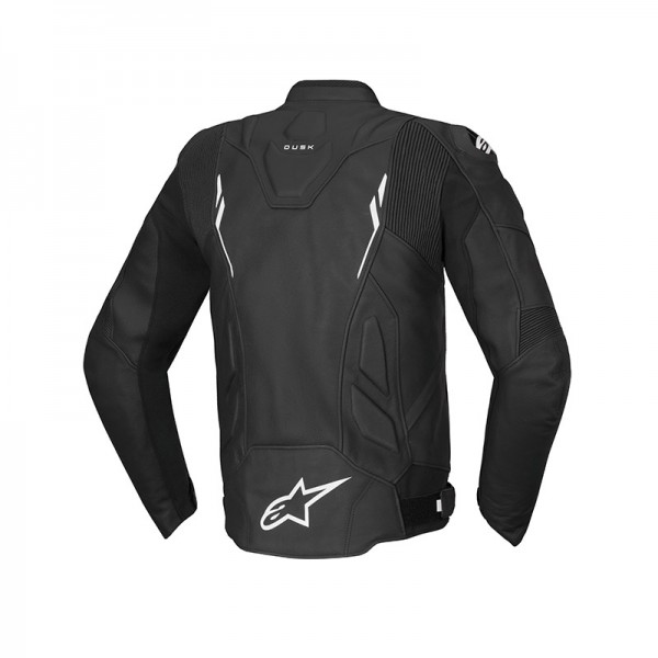 ALPINESTARS DUSK LEATHER BLACK WHITE JACKET